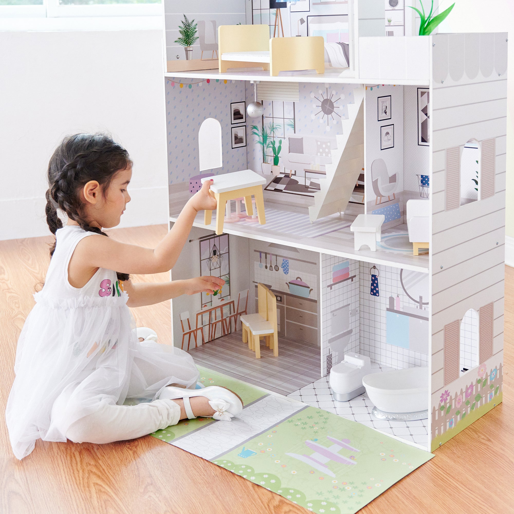 Wooden dolls deals house target